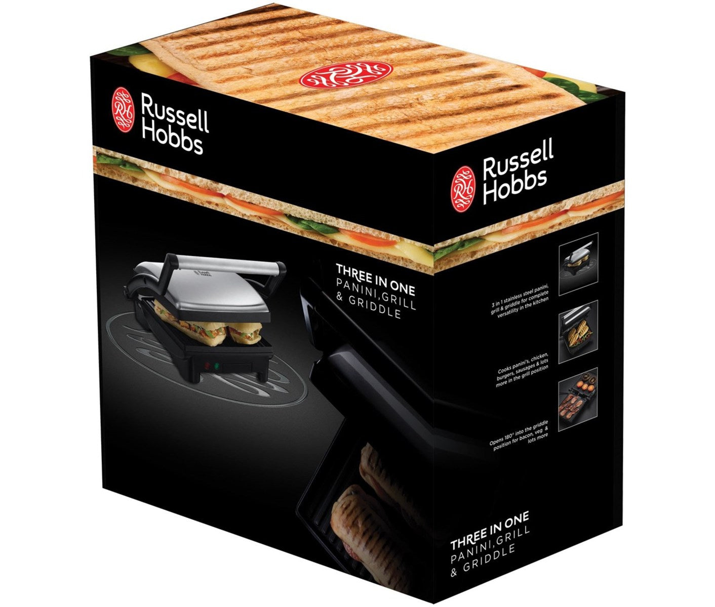 Russell Hobbs Cook@Home panini toaster - 3-i-1 - Bahne